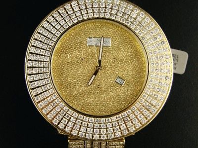 FULLY LOADED JOJO/JOE RODEO 4 ROW DIAMOND WATCH 18.0 CT  