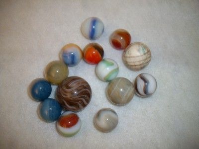 14 BEAUTIFUL OLD,VINTAGE,ANTIQUE MARBLES SG 796  