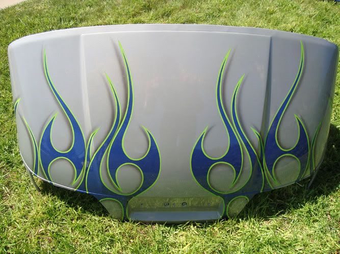   Up CUSTOM Flames Front + Rear Body COWL golf cart Any Color Paint Job