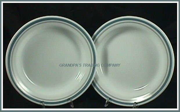Corelle INDIGO Blue Gray Line Coupe Rim Soup Bowls  