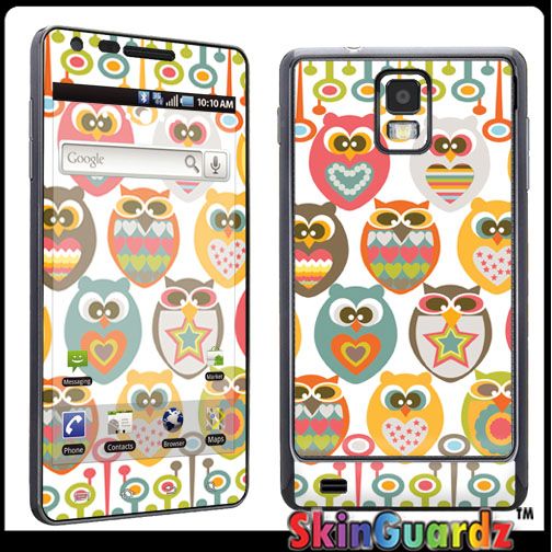 Owl Vinyl Decal Case Skin Cover Samsung Infuse 4G  