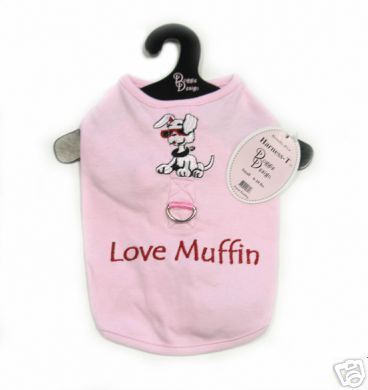 Dog Clothes Love Muffin Harness Tank sz XS pet supplies  