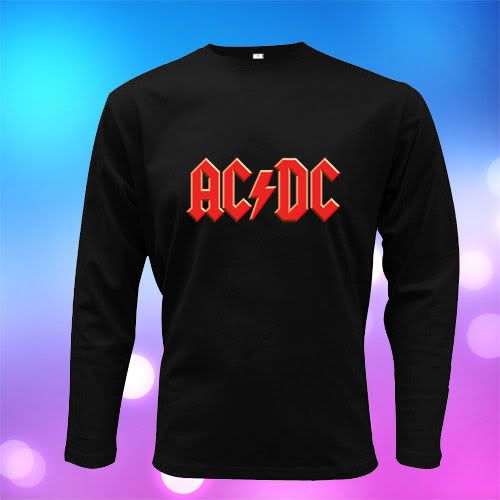 NEW AC* DC HARD ROCK LOGO Men T shirt size S to 3XL  