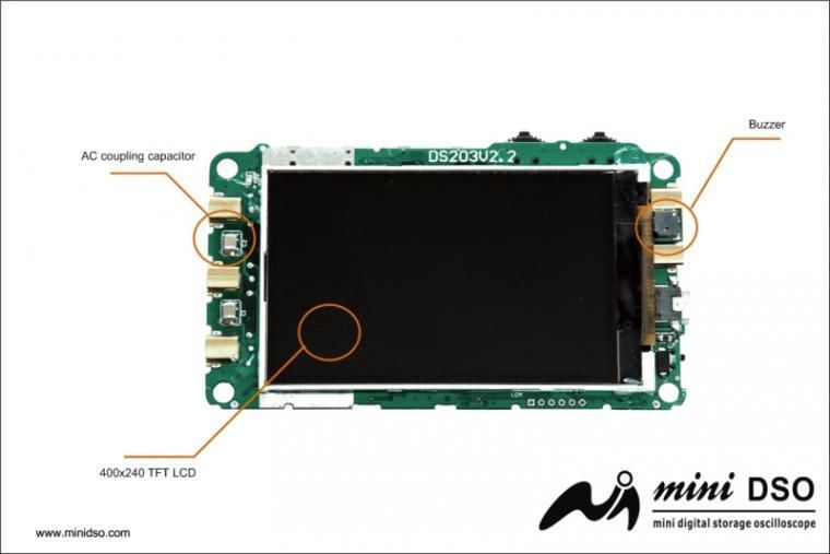 Portable 4 Channel ARM DSO203 Nano V2 / Quad Mini Digital Oscillo 