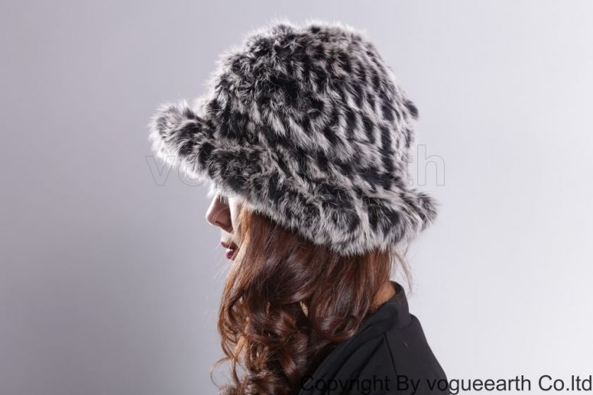 514 new real knit rabbit fur 4 color hat /caps  