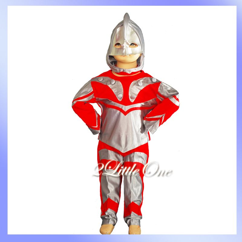 Ultraman Hero Kid Boy Fancy Party Costume Size 6 7  