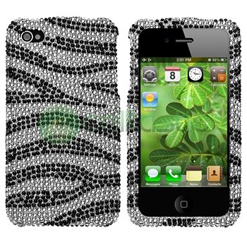   Bling Diamond Case+2x Privacy Shield For iPhone 4 s 4s 4G Gen  