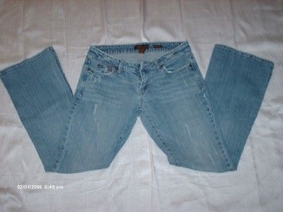 WOMENS AEROPOSTALE STRETCH BOOT CUT JEANS SIZE 3 S  