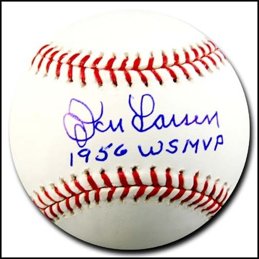 Don Larsen 1956 WS MVP Signed Baseball Ball Yankees  