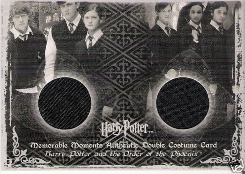HARRY POTTER MOMENTS MM 2 RON & GINNY COSTUME CARD C11  