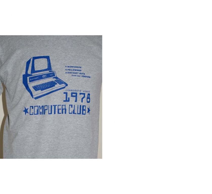 COMPUTER CLUB 1978 RETRO T SHIRT LARGE  