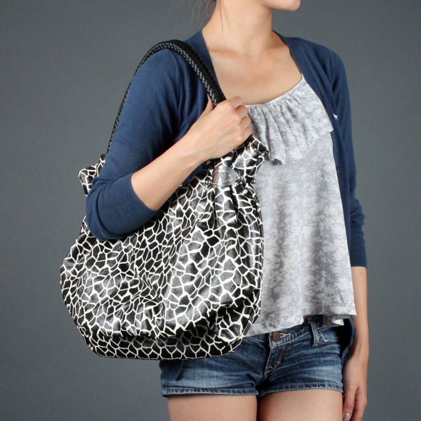 Animal Print Leopard Unique Shoulder Bag Large Tote New  