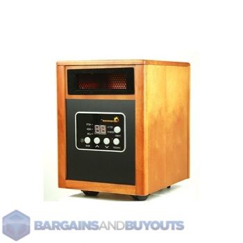 Dr. Heater USA 1500W Dual System Portable Quartz Infrared Heater 